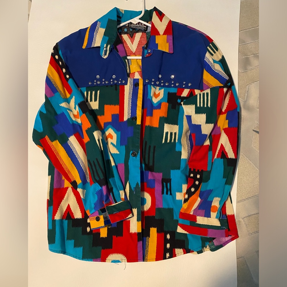 Vintage Ozark Mountain Cotton Show Shirt size M